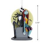 Hallmark Disney Tim Burton's The Nightmare Before Christmas Jack and Sally on Tombstone Christmas Ornament (0003HCM0845)