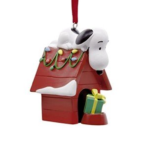 Hallmark Peanuts Snoopy on Holiday Doghouse Christmas Ornament