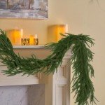 Hananona 2 Pcs Artificial Norfolk Pine Garlands, Real Touch Winter Pine Garland, Green Artificial Greenery Garland for Table, Mantle, Wall, Indoor, Outdoor Christmas Decorations (2, 6 FT)