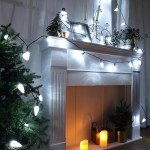 Brizled White Christmas Lights White, 33ft 50 LED C9 Christmas Lights String, Connectable Outdoor Xmas Lights, 120V UL Certified Tree Lights for Indoor Outdoor Christmas, Garden, Holiday, Yard, Party