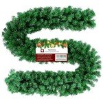 Roveinsia 9 Feet Christmas Garland 260 Branches Xmas Artificial Decorations for Doors Stairs Fireplace