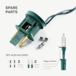 SEWANTA Christmas String Lights [100 Set] 25 Ft Warm White Christmas String Lights, for Xmas Tree, Garland, Holiday, Party Décor –Mini Christmas Lights for Tree Weather-Resistant