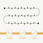 SEWANTA Christmas String Lights [100 Set] 25 Ft Warm White Christmas String Lights, for Xmas Tree, Garland, Holiday, Party Décor –Mini Christmas Lights for Tree Weather-Resistant