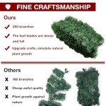 Roveinsia 9 Feet Christmas Garland 260 Branches Xmas Artificial Decorations for Doors Stairs Fireplace