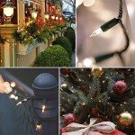 Hopolon 2-Pack 13ft 50-Count Warm White & Clear Green Christmas Lights - Connectable 120V UL Incandescent Mini Lights for Weddings, Bedrooms, Porches