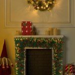 Joiedomi 9Ft Artificial Christmas Garland Prelit with LED Lights, 27 Pine Cones, 27 Red Berries for Home & Office Christmas Indoor and Outdoor Decorations (Battery Powered, Batteries not Included)