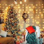 JMEXSUSS 300 LED Remote Control Christmas Curtain Lights, Plug in Fairy Curtain Lights Outdoor, Window Wall Hanging Curtain String Lights for Bedroom Backdrop Wedding Party Indoor Decor, Warm White