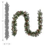 Pre-Lit Crestwood Spruce Christmas Garland with Lights