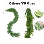 6FT Norfolk Pine Christmas Garland for Holiday Decor