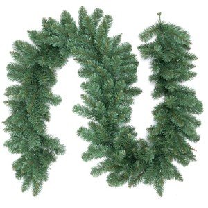 Diahom Christmas Garland 6ft Green Artificial Pine Greenery Garlands Xmas Table Decorations Holiday Fireplace Wall Stair Railing Decor