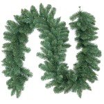 Diahom Christmas Garland 6ft Green Artificial Pine Greenery Garlands Xmas Table Decorations Holiday Fireplace Wall Stair Railing Decor