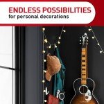 Command Medium Clear Wall Hooks, 7 Hooks and 12 Command Strips, Damage Free Hanging Wall Hooks with Adhesive Strips, Wall Hooks for Hanging Back to Christmas Decorations, Holds up to 2 lb