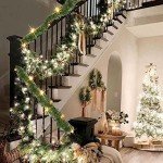 Pre-Lit 14.8 FT Christmas Garland with Lights