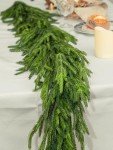 6FT Norfolk Pine Christmas Garland for Holiday Decor