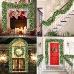 9ft Lighted Christmas Garland with Pine Cones