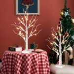 Lighted Birch Tree Set for Christmas Decor