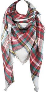VIVIAN & VINCENT Women's Tartan Plaid Holiday Scarf