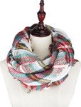 VIVIAN & VINCENT Women's Tartan Plaid Holiday Scarf