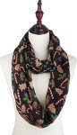 VIVIAN & VINCENT Holiday Lightweight Sheer Infinity Scarf