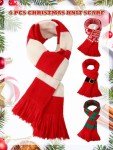 Cozy Christmas Scarves Set - 4 Unisex Styles