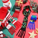 6 Pcs Festive Tassel Christmas Scarves for Everyone