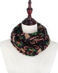 VIVIAN & VINCENT Holiday Lightweight Sheer Infinity Scarf