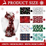 8 Pcs Soft Christmas Scarves for Women