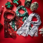8 Pcs Soft Christmas Scarves for Women