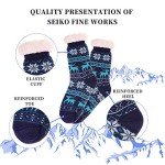 Cozy Blue Gripper Slipper Socks for Winter