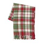 Owen Plaid Holiday Throw Blanket - Soft & Cozy