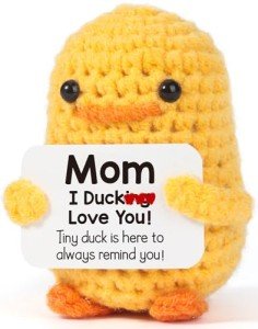 Funny Crochet Duck Gift for Mom & Step Mom