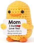 Funny Crochet Duck Gift for Mom & Step Mom