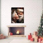 Mr. and Mrs. Santa Claus Canvas Wall Art
