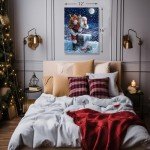 Santa Claus Canvas Wall Art for Holiday Cheer