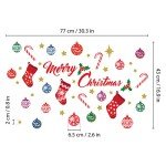 Merry Christmas Wall Stickers - 54 Pcs Set