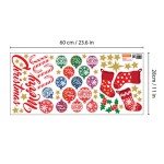 Merry Christmas Wall Stickers - 54 Pcs Set