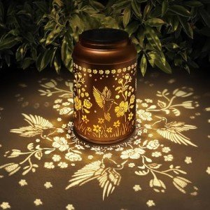 Hummingbird Solar Lanterns for Outdoor Holiday Decor