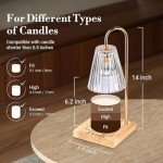 Cozy Candle Warmer Lamp with Timer and Bulbs
