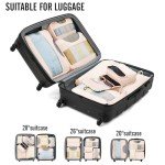 Veken 8-Piece Travel Packing Cubes Set