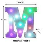 Colorful LED Marquee Letter Lights with Remote