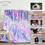 Glow-in-the-Dark Unicorn Blanket for Kids 40"x60