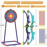 2 Pack Bow and Arrow Set for Kids, Light Up Archery Set with 14 Suction Cup Arrows, Archery Targets Outdoor Games for Kids Ages 4-8 8-12, Birthday Gifts Toys for 5 6 7 8 9 10 11 12 Year Old Boys Girls