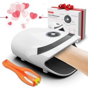 Hand Massager with Heat - White Elephant Gifts for Adults,Gifts for Women Men Mom Dad,Birthday Gifts for Women,Mens Gifts(White)