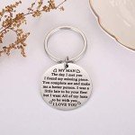 Keychain for Boyfriend, My Man Keychain Gifts for Husband Spouse I love You Key Chain Birthday Valentine's Day Present for Him Keyring