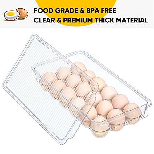 Stackable Egg Holder for Refrigerator - 2 Pack