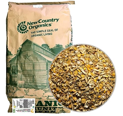 Country Organics Layer Feed | Corn-Free, Soy-Free | 17% Protein | Organic, Non-GMO | 25 lbs
