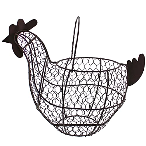 Brown Wire Chicken Egg Holder Basket