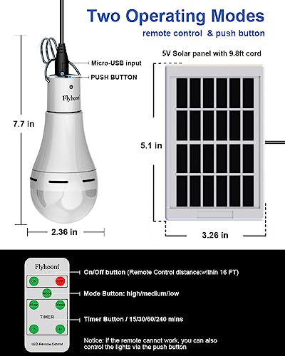Portable Solar Light Bulbs for Chicken Coop