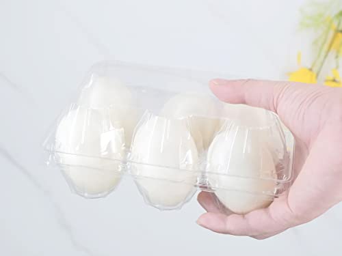 Clear Eco-friendly Plastic Egg Cartons - 60 Packs