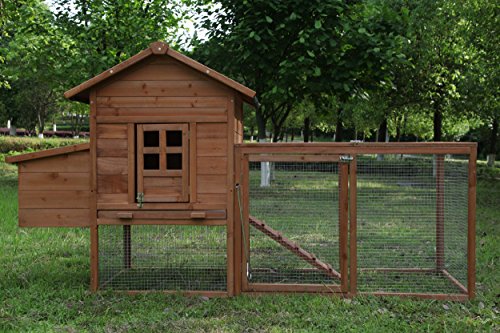 ECOLINEAR 80'' Outdoor Wooden Chicken Coop
